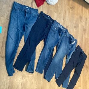 Old navy super skinny jeans bundle! Size 6s (short).